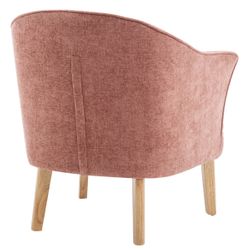 Elsa Occasional Chair - Coral Chenille