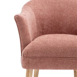 Elsa Occasional Chair - Coral Chenille