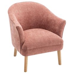 Elsa Occasional Chair - Coral Chenille