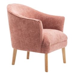 Elsa Occasional Chair - Coral Chenille