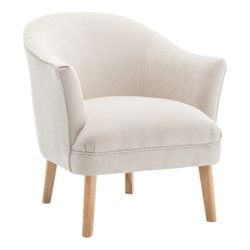 Elsa Occasional Chair - Cream Chenille