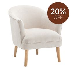 Elsa Occasional Chair - Cream Chenille