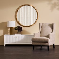 Gable Occasional Chair - Beige Chenille
