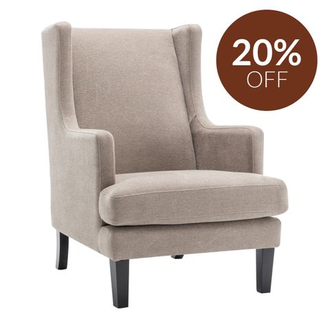 Gable Occasional Chair - Beige Chenille