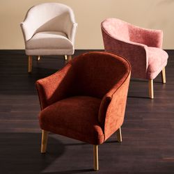 Elsa Occasional Chair - Terracotta Chenille
