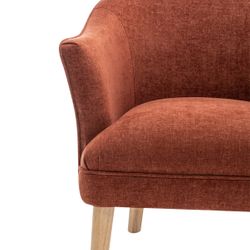 Elsa Occasional Chair - Terracotta Chenille