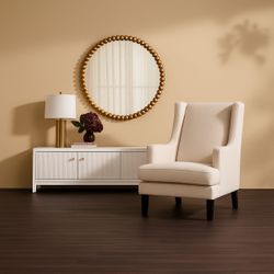 Gable Arm Chair Chair - Pearl Chenille