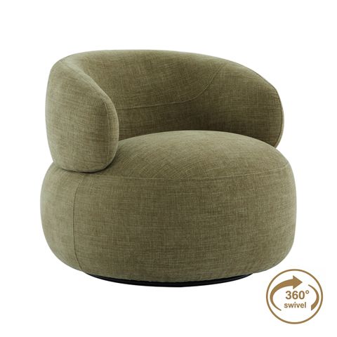 Greenwich Swivel Occasional Chair - Sage Chenille