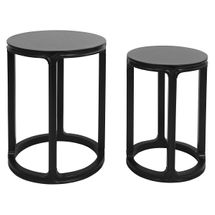 Cadie Nesting Side Tables - Black