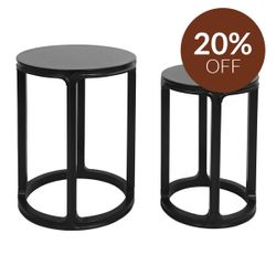 Cadie Nesting Side Tables - Black
