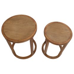 Cadie Nesting Side Tables - Walnut