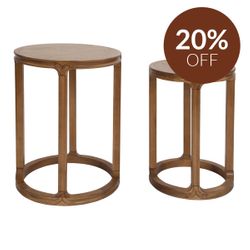 Cadie Nesting Side Tables - Walnut