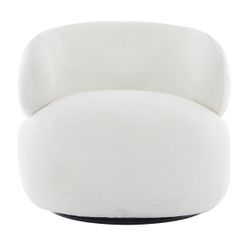 Greenwich Swivel Occasional Chair - Ivory Chenille