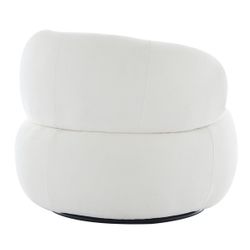Greenwich Swivel Occasional Chair - Ivory Chenille