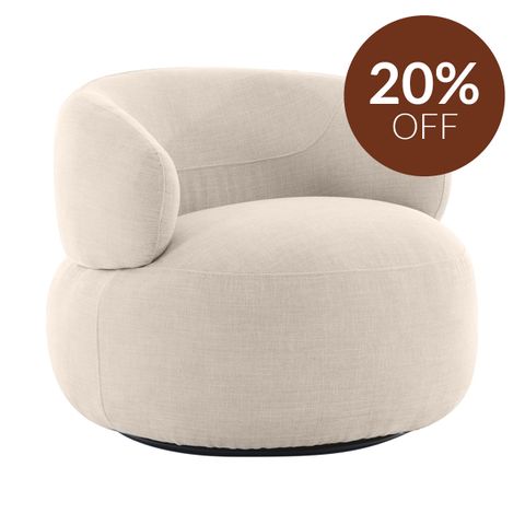 Greenwich Occasional Chair - Natural Chenille
