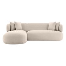 Greenwich 3 Seater Sofa w Left Chaise - Natural Chenille