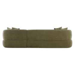 Greenwich 3 Seater Sofa w Right Chaise - Sage Chenille
