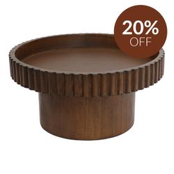 Blythe Footed Bowl - Small Walnut