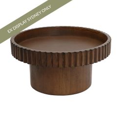 Blythe Footed Bowl - Small Walnut - OUTLET NSW