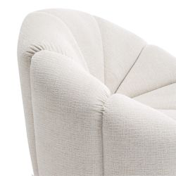 Avalon Swivel Occasional Chair - Cream Chenille