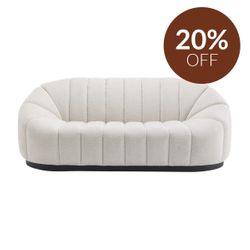 Avalon 2.5 Seater Sofa - Cream Chenille