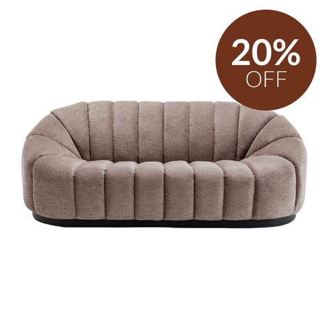 Avalon 2.5 Seater Sofa - Mink Chenille