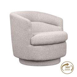 Holly Swivel Arm Chair - Warm Grey