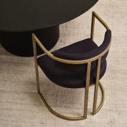 Dino Dining Chair - Black Linen