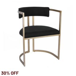 Dino Dining Chair - Black Linen