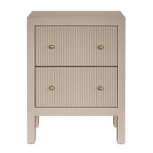 Ariana Bedside Table - Small Beige