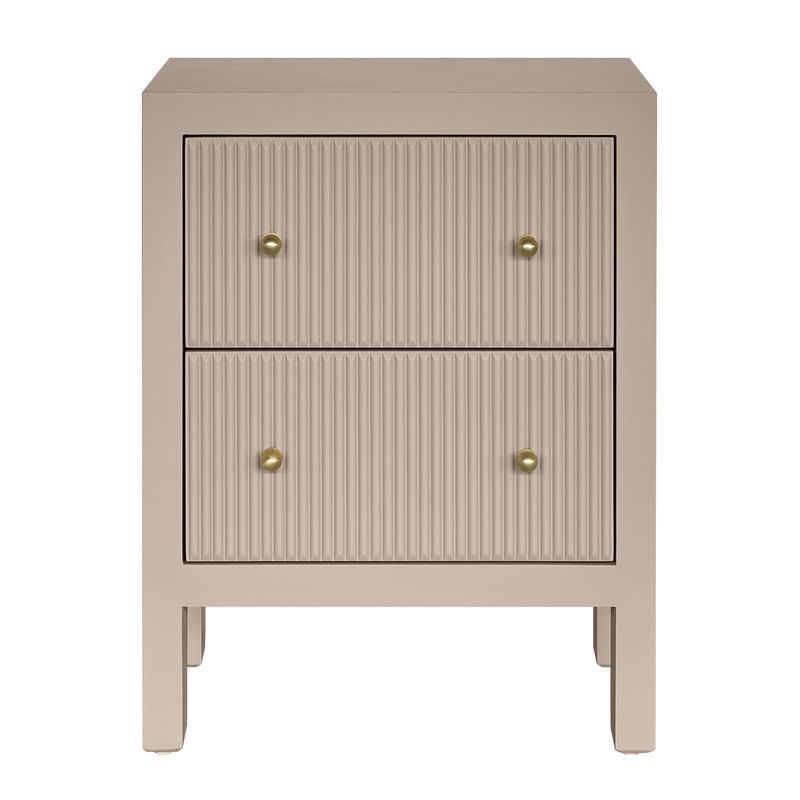 Ariana Bedside Table - Small Beige