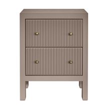 Ariana Bedside Table - Small Taupe