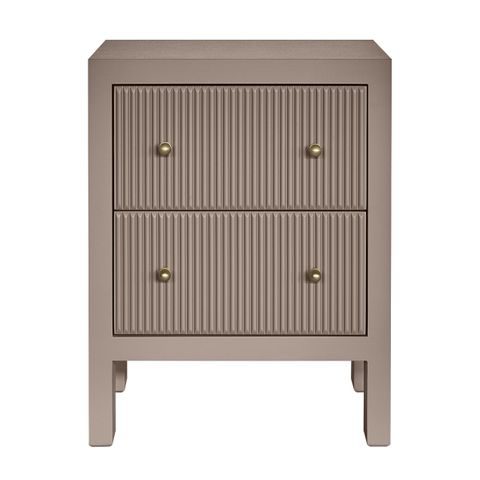 Ariana Bedside Table - Small Taupe