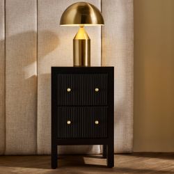 Ariana Bedside Table - Petite Black