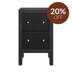 Ariana Bedside Table - Petite Black