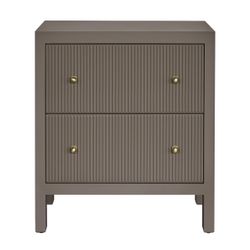 Ariana Bedside Table - Large Taupe