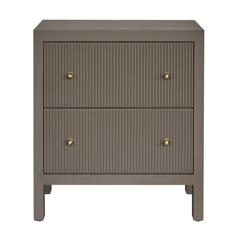 Ariana Bedside Table - Large Taupe