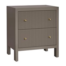 Ariana Bedside Table - Large Taupe