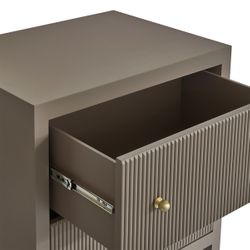 Ariana Bedside Table - Large Taupe