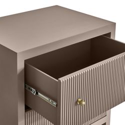 Ariana Bedside Table - Large Taupe