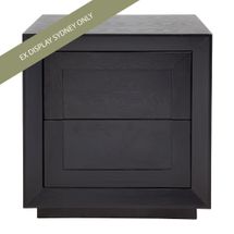 Balmain Tall Bedside Table - Black