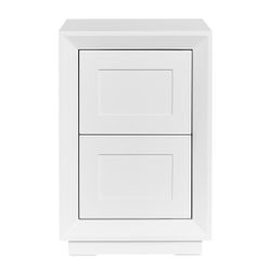 Balmain Bedside Table - Petite White