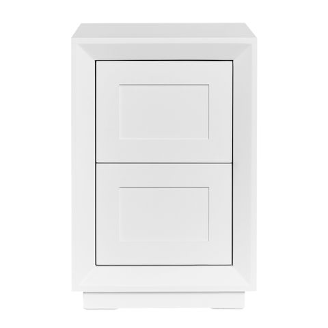 Balmain Bedside Table - Petite White