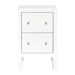 Ariana Bedside Table - Petite White