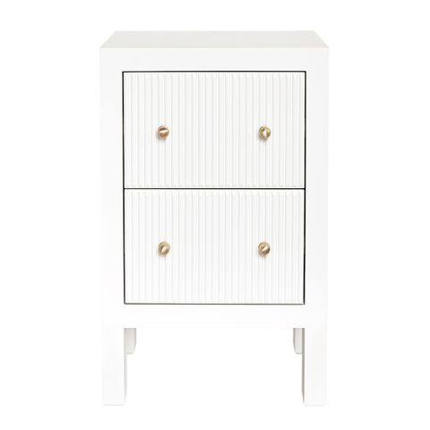 Ariana Bedside Table - Petite White