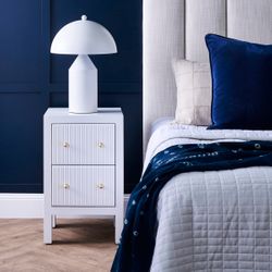 Ariana Bedside Table - Petite White