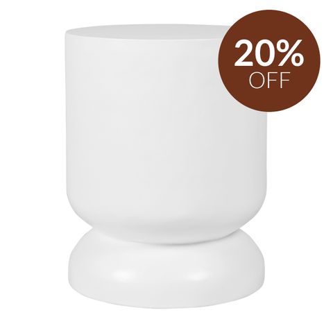 Milan Side Table - White