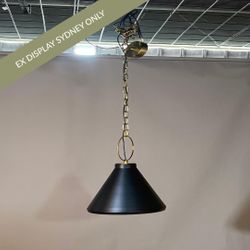 Bergen Pendant - Medium Black - OUTLET NSW