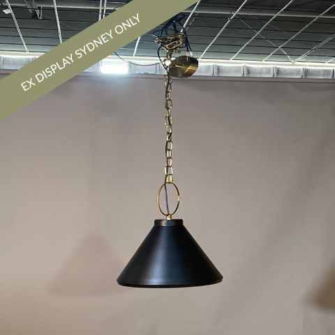 Bergen Pendant - Medium Black - OUTLET NSW