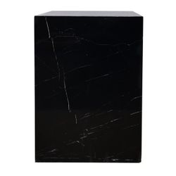 Hendrix Black Marble Side Table